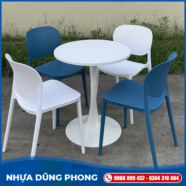Bàn tròn trụ tuylip	
