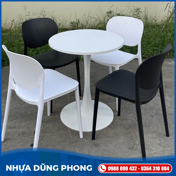 Bàn tròn trụ tuylip	
