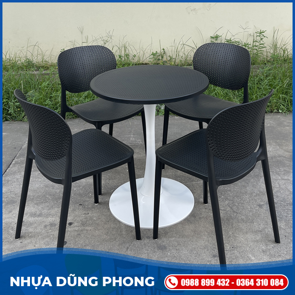 Bàn tròn trụ tuylip	