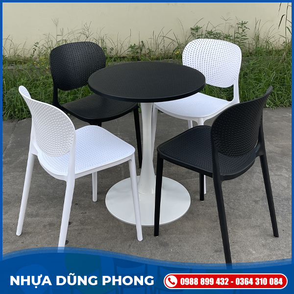 Bàn tròn trụ tuylip	