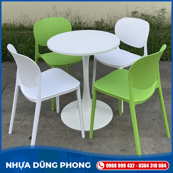 Bàn tròn trụ tuylip	