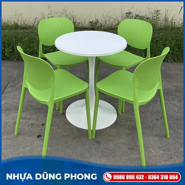 Bàn tròn trụ tuylip	