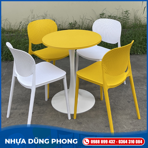Bàn tròn trụ tuylip	