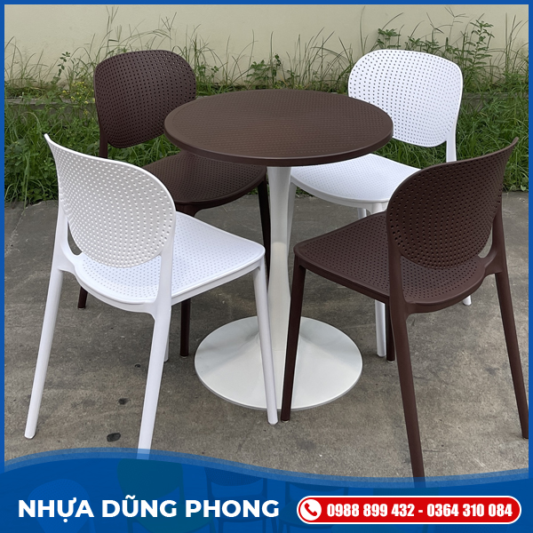 Bàn tròn trụ tuylip	
