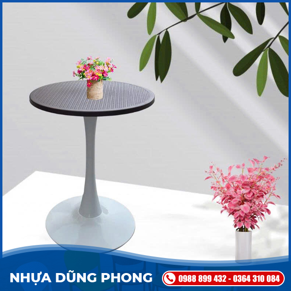 Bàn tròn trụ tuylip	